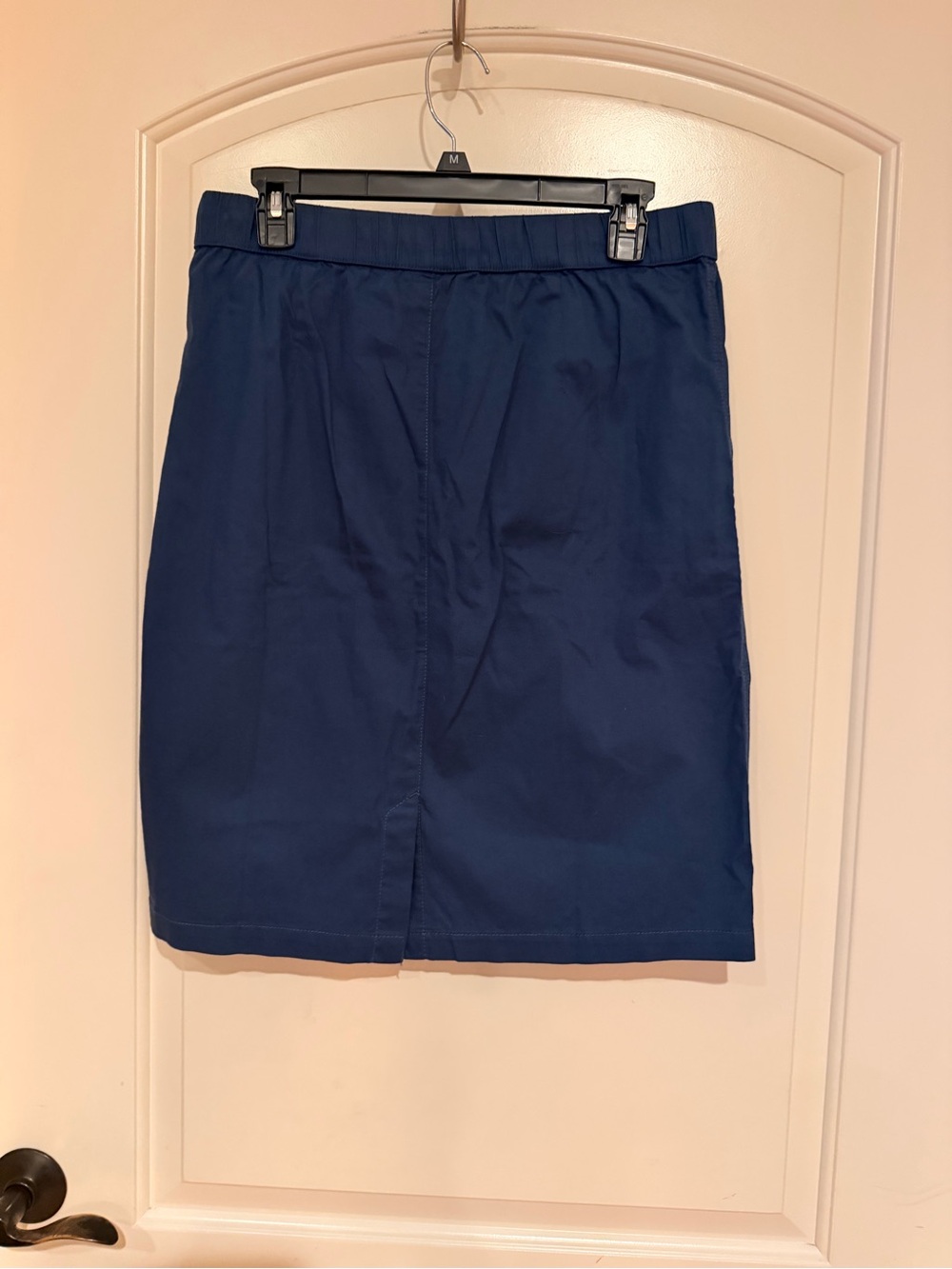 Women’s Pact Organic Cotton Daily Twill Skirt Drawstring Blue Utility - Picture 2 of 4